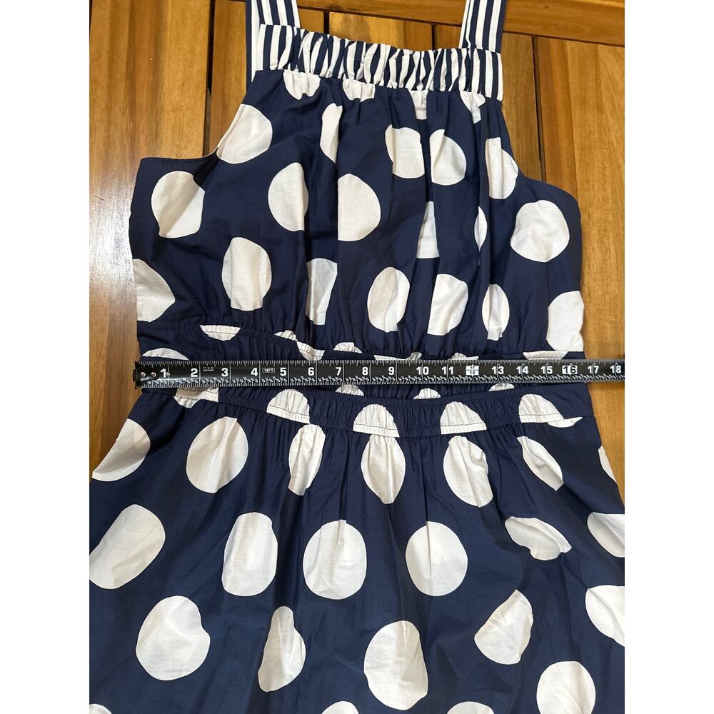 Anthropologie Somerset Poplin Halter Maxi Dress NWT XL Navy White Polka Dot - Picture 7 of 12